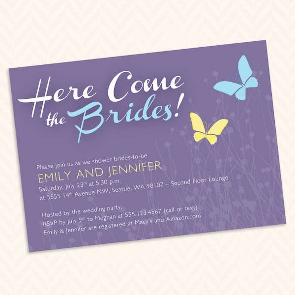 Lesbian Wedding Invitation - Etsy