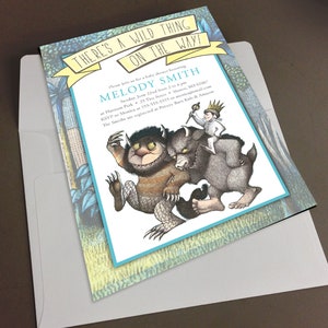 Wild Thing Baby Shower Invitation Design Where the wild things are image 7