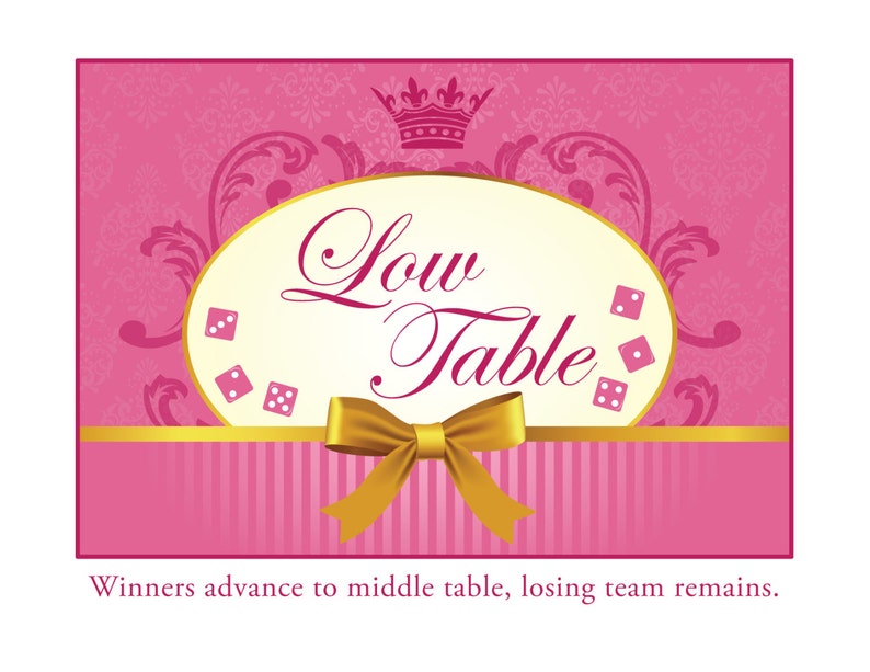 Bunco Babes Theme Scorecard and Table Marker Set image 2