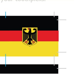 German Flag Toothpick Party Decoration Germany Party Theme image 5