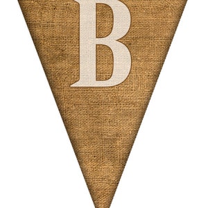 DIY Printable Burlap Pattern Banner ... Use again and again for every event image 5