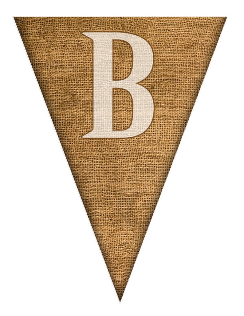 DIY Printable Burlap Pattern Banner ... Use again and again for every event image 5