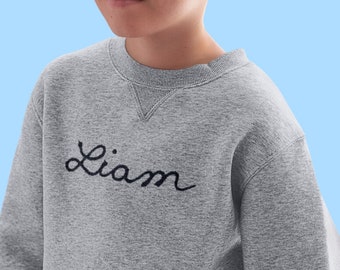 Monogram Pullover Toddler Crewneck Baby Embroidered Sweatshirt Infant Sweatshirt Custom Embroidered Sweater Embroidered Crewneck Custom Kids