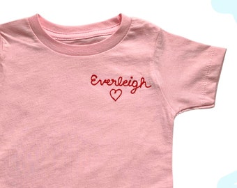 KIDS + TODDLER Name Shirt. Customized Kids Shirt. Little Girl Shirt. Toddler Shirt. Little Girl Name Shirt. Baby Girl Shirt. Monogram Shirt