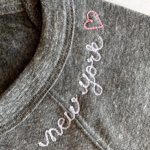 Adult Personalized Sweatshirt With Collar Lettering. Monogram - Etsy