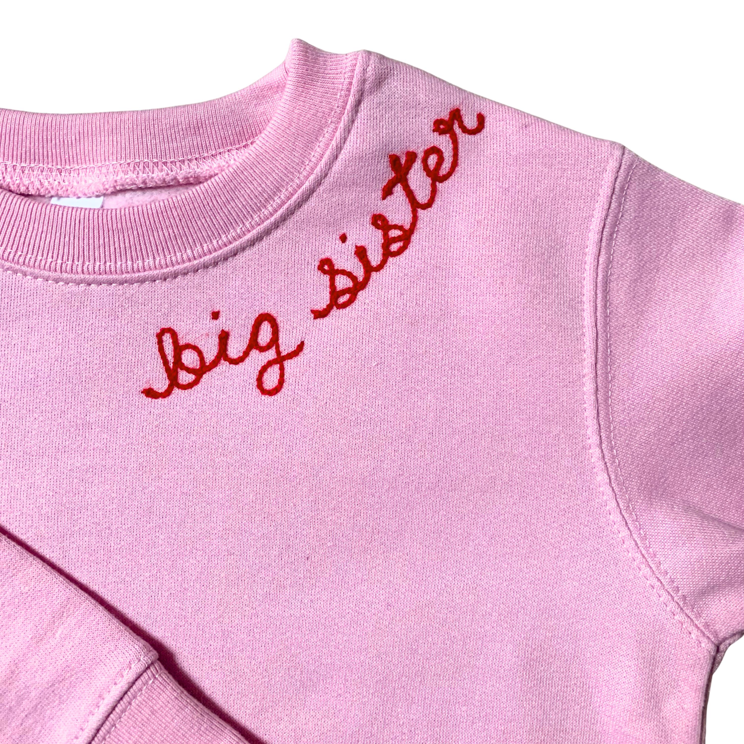 Big Sister Sweatshirt, Sibling Announcement Shirt, Personalized Big Sister Sweatshirt, Pregnancy Announcement Gift, Custom Sister Shirt
