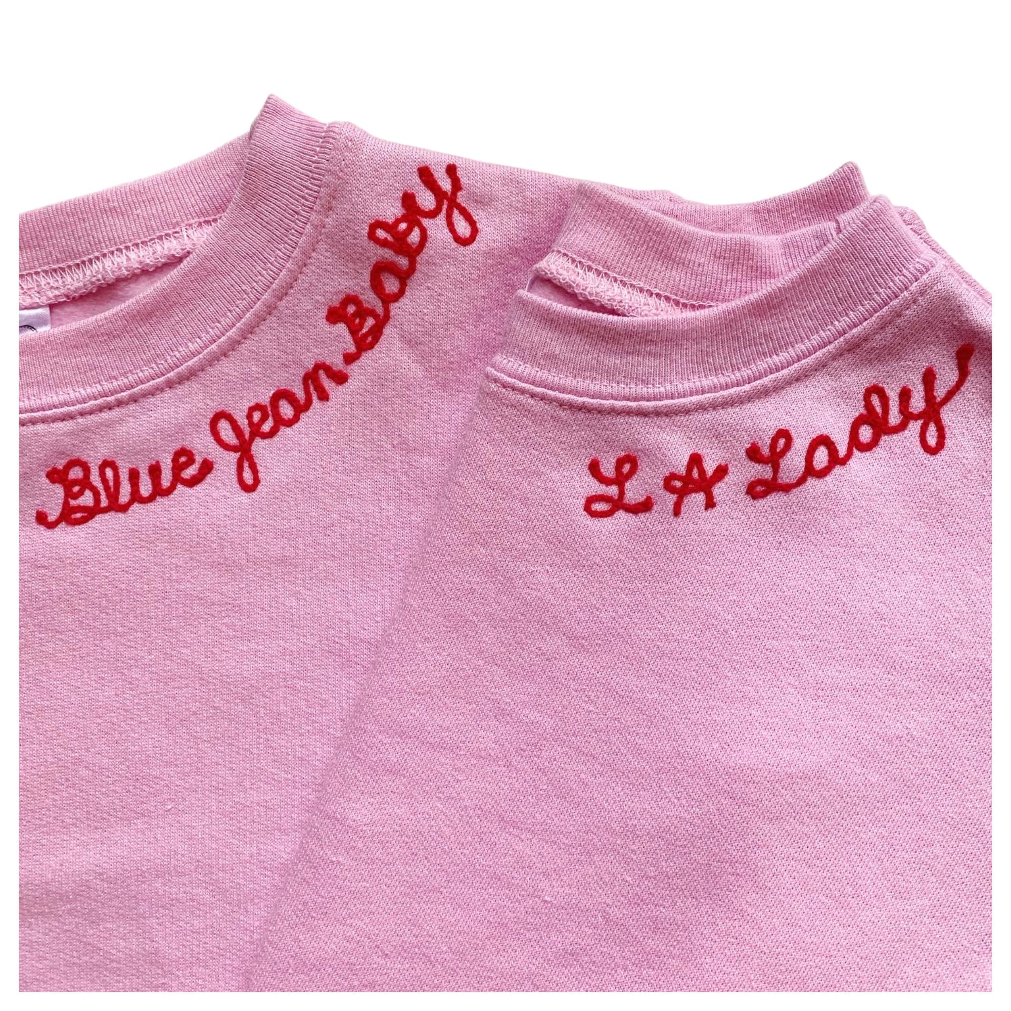 Toddler Neckline Collar Embroidered Sweatshirt Kids Personalized Name Sweatshirt Kleding Unisex kinderkleding Hoodies & Sweatshirts Sweatshirts Personalized Toddler Gift Gift For Toddler 