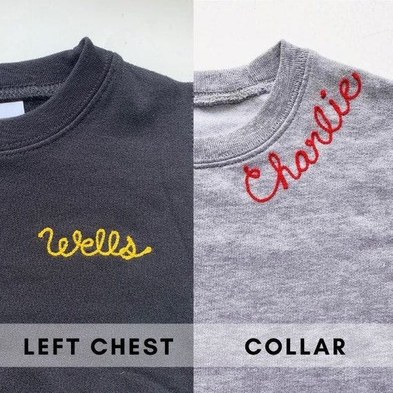 custom embroidered sweatshirts