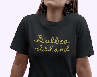 Custom Embroidered City Name Shirt, Chainstitch Embroidery Shirt with Personalized Text