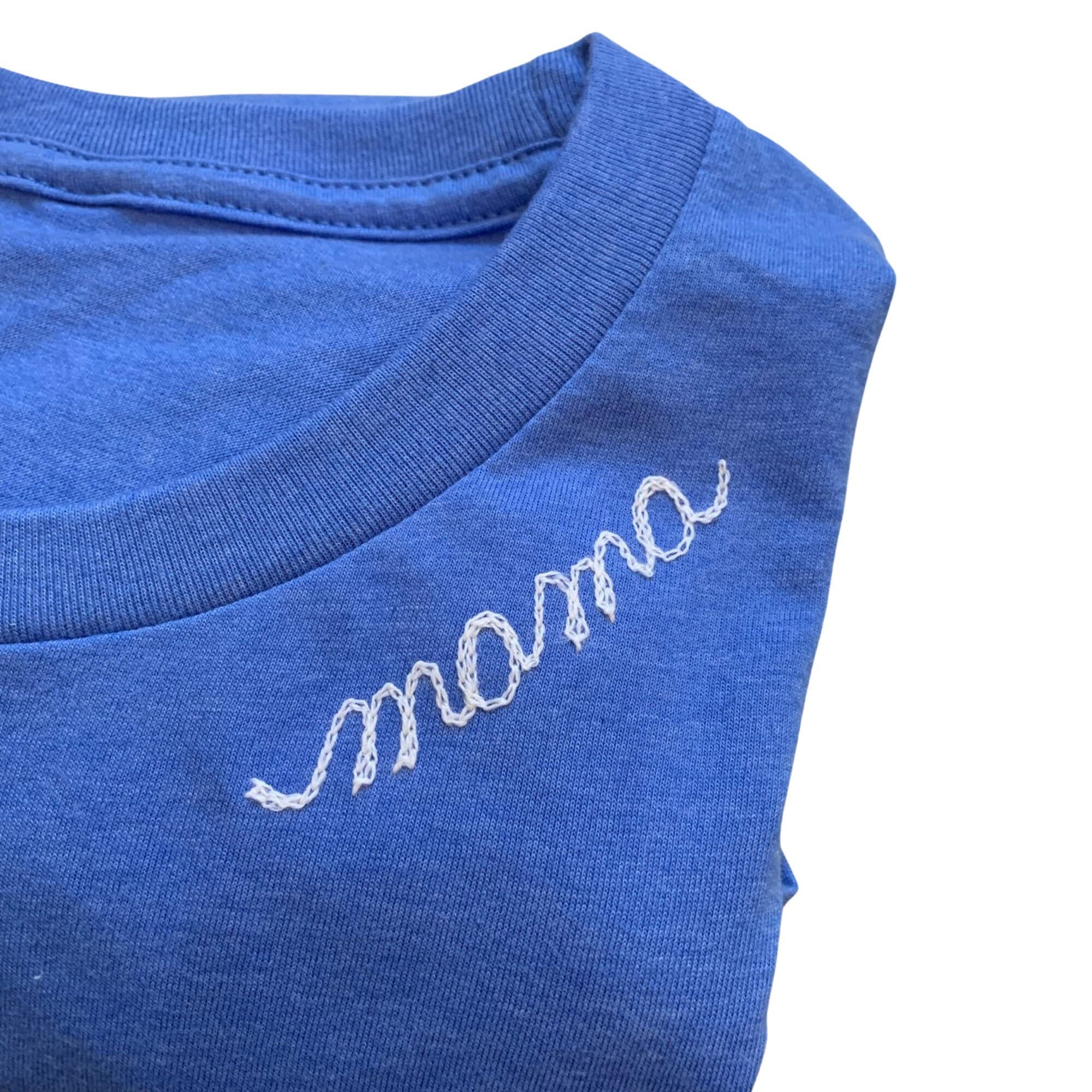 Custom Name Embroidery Shirt. Monogrammed Gifts. Chainstitch