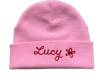 Babies Custom Embroidered Beanie, Monogrammed Personalized Embroidered, Custom Toddler Gift, Personalized Little Kids Beanie with Name