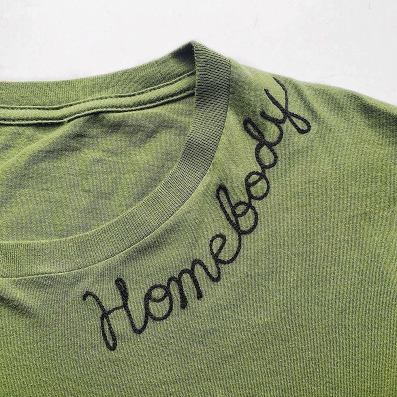 1 3 Words Custom Embroidered TShirt Personalized Custom Etsy