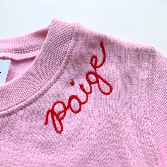 stitch embroidered sweatshirt