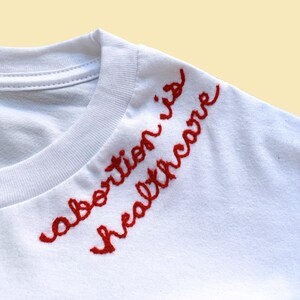 1973 Shirt Custom Embroidered Personalized Roe V Wade Shirt Cursive Embroidery Custom Vote Shirt Crewneck Embroidered Name Roevember Shirt image 17