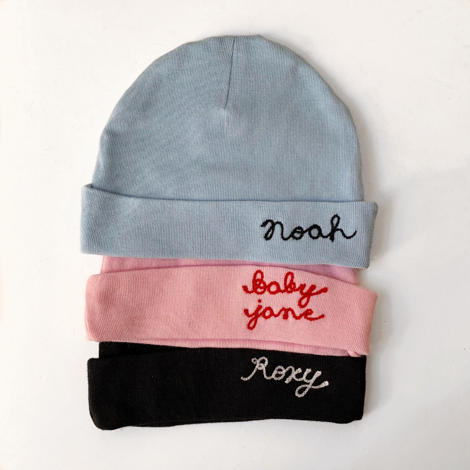 New Baby Name Hat Infant Name Beanie Personalized Baby Hat Etsy