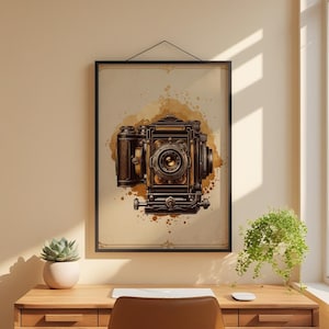 Vintage Camera | Analog Photography Art | Nostalgic Decor Bild 1