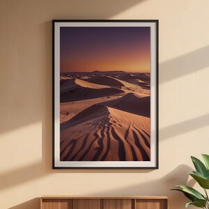 Desert Dunes Sunset | Landscape Poster Bild 6