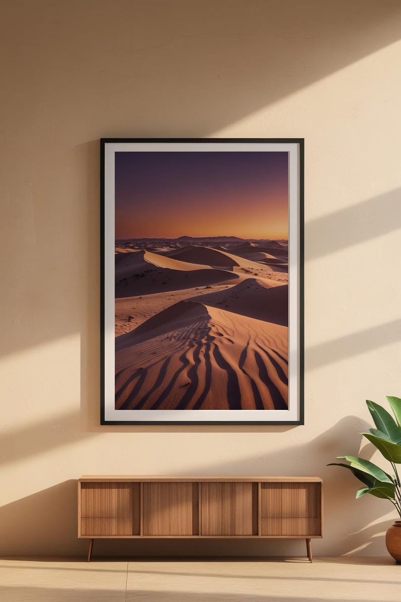 Desert Dunes Sunset | Landscape Poster Bild 6