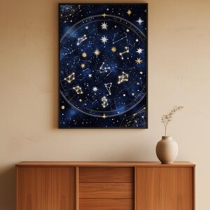 Starfield Constellation | Celestial Stars Poster | Astronomy Art image 5