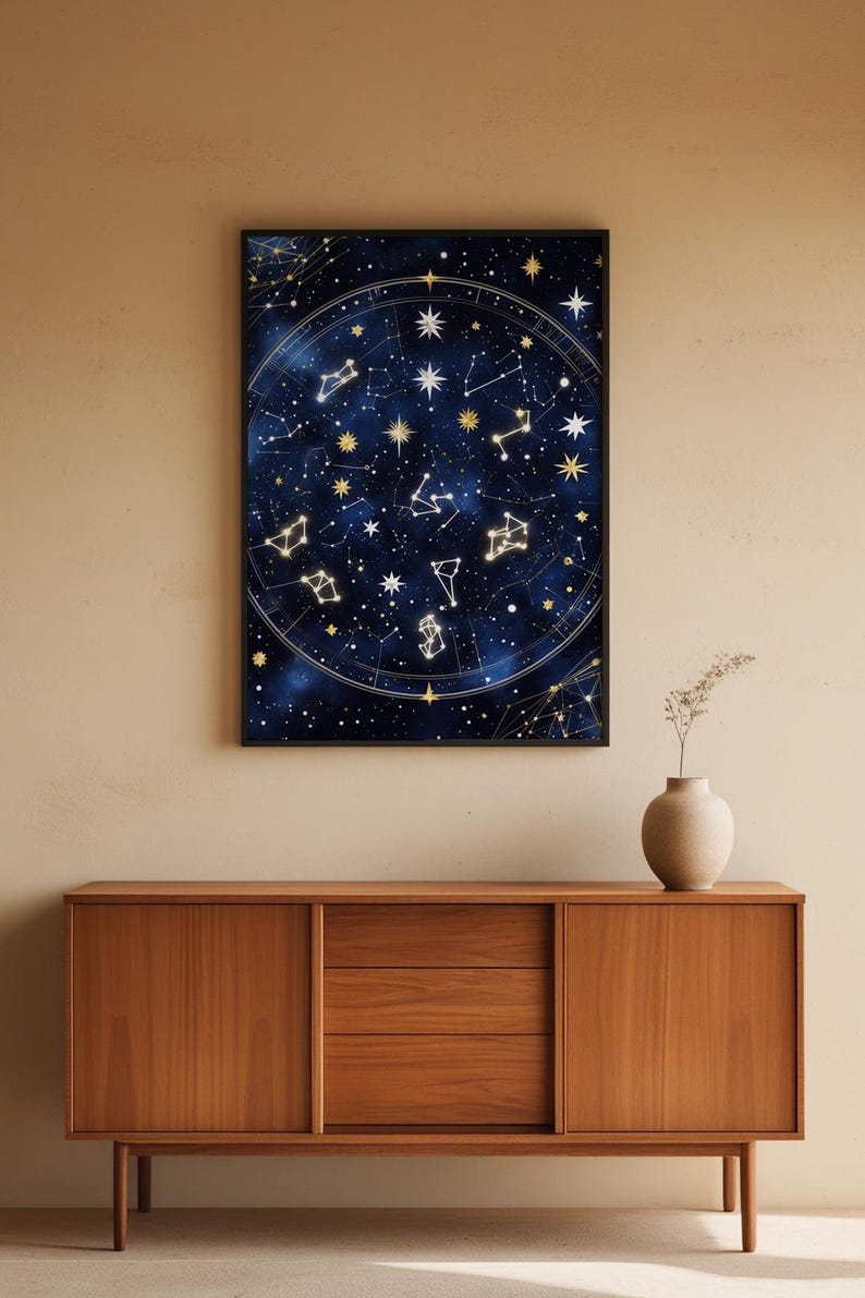 Starfield Constellation | Celestial Stars Poster | Astronomy Art image 5