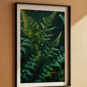 Dewy Fern Close-up | Macro Botanical Art | Nature Detail Poster image 7