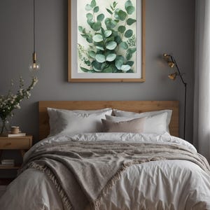 Eucalyptus Leaves Art | Botanical Wellness Poster | Sage Green Decor afbeelding 10