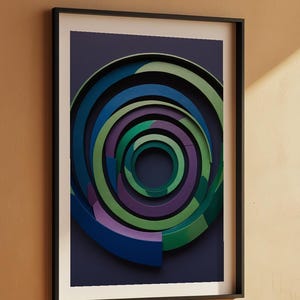 Jewel Tone Arches | Abstract Architecture Art | Luxury Poster Bild 7