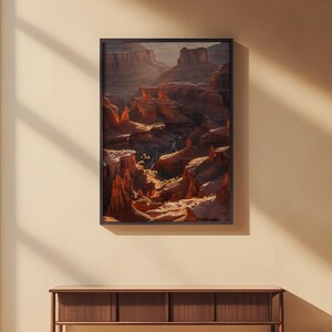 Canyon Golden Hour | Desert Landscape | Southwest Earth Tones zdjęcie 2