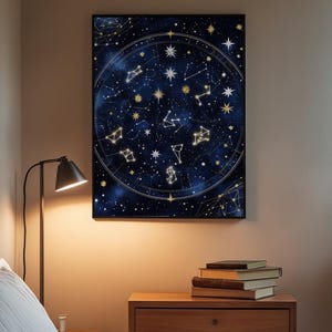 Starfield Constellation | Celestial Stars Poster | Astronomy Art image 3