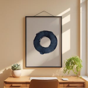 Enso Zen Circle | Japanese Calligraphy | Meditation Symbol Art image 1
