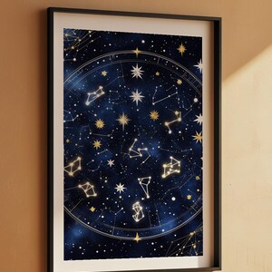 Starfield Constellation | Celestial Stars Poster | Astronomy Art image 7