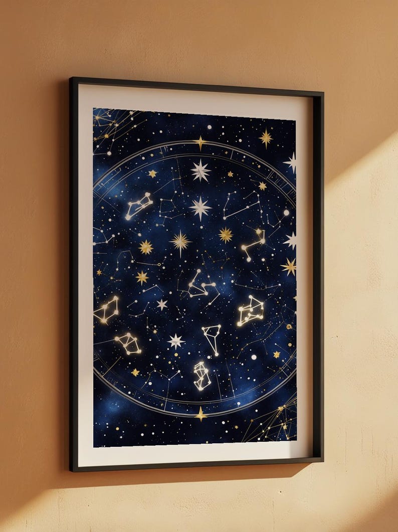 Starfield Constellation | Celestial Stars Poster | Astronomy Art image 7