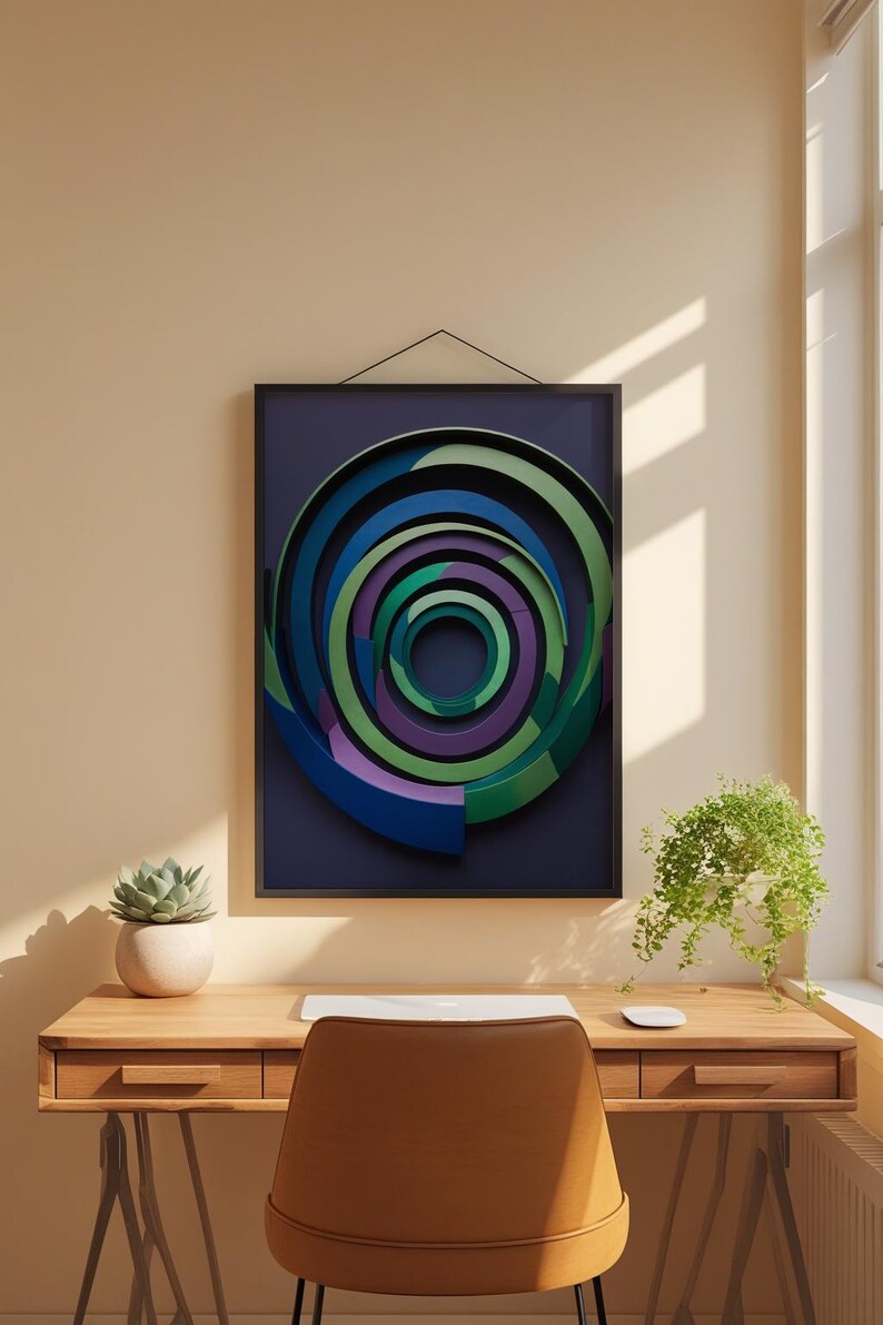 Jewel Tone Arches | Abstract Architecture Art | Luxury Poster Bild 1