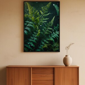 Dewy Fern Close-up | Macro Botanical Art | Nature Detail Poster image 5
