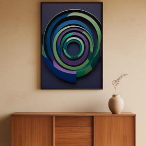 Jewel Tone Arches | Abstract Architecture Art | Luxury Poster Bild 5