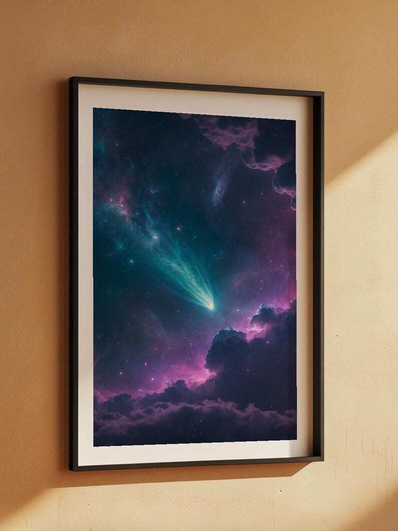 Comet Trail | Dynamic Nebula Sky | Space Motion Poster Bild 7