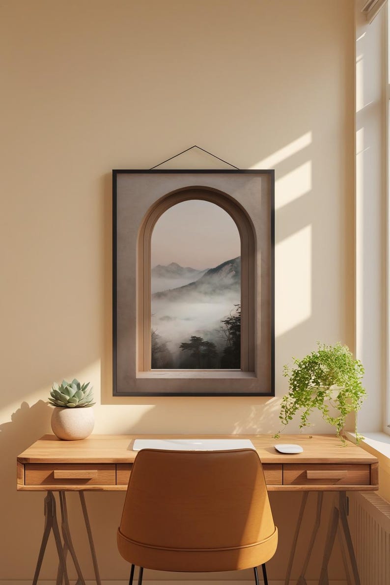 Window Frame Landscape | Architectural Portal | Escape View Art image 2