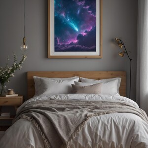 Comet Trail | Dynamic Nebula Sky | Space Motion Poster Bild 10