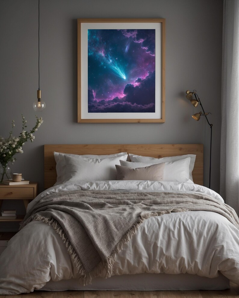 Comet Trail | Dynamic Nebula Sky | Space Motion Poster Bild 10