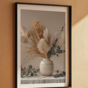 Póster de flores secas / Arte botánico escandinavo / Impresión mural minimalista imagen 7