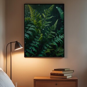 Dewy Fern Close-up | Macro Botanical Art | Nature Detail Poster image 3