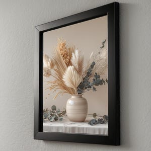 Póster de flores secas / Arte botánico escandinavo / Impresión mural minimalista imagen 8