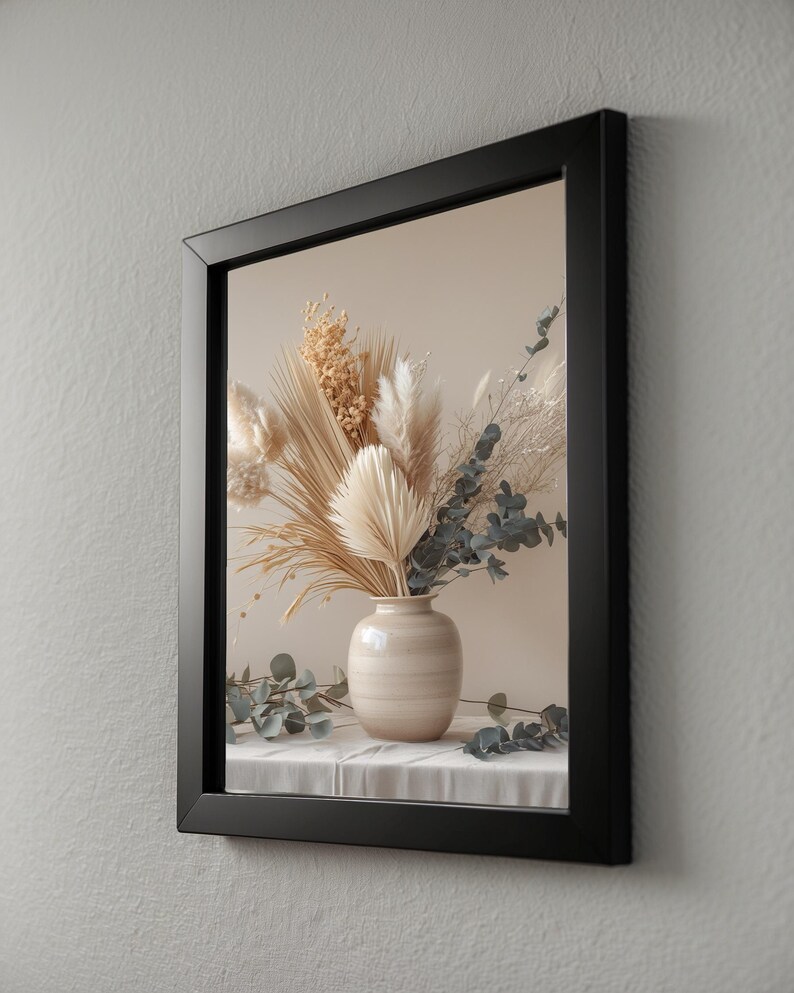 Póster de flores secas / Arte botánico escandinavo / Impresión mural minimalista imagen 8