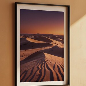 Desert Dunes Sunset | Landscape Poster Bild 7