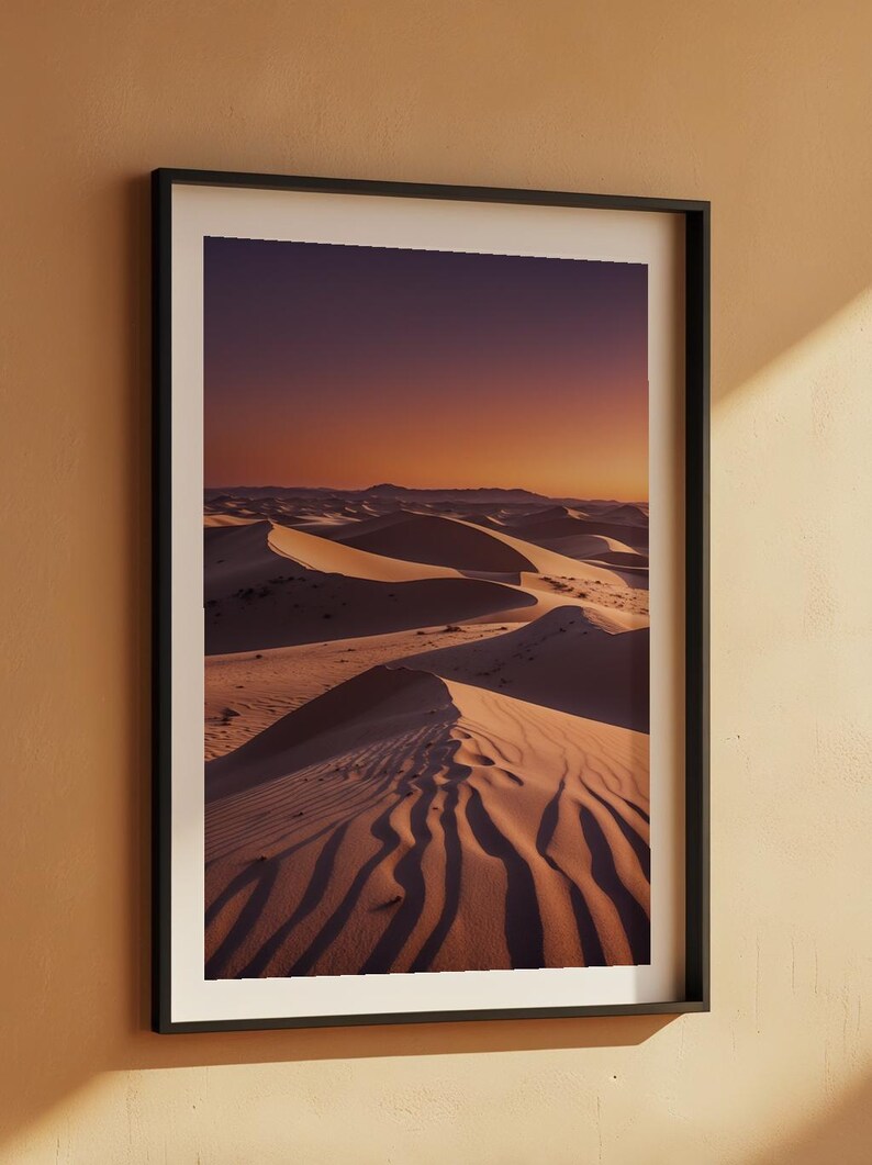 Desert Dunes Sunset | Landscape Poster Bild 7