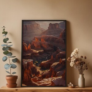 Canyon Golden Hour | Desert Landscape | Southwest Earth Tones zdjęcie 4