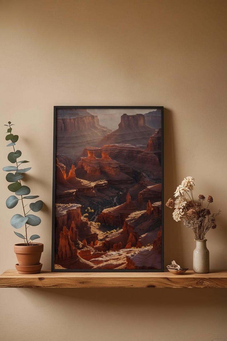 Canyon Golden Hour | Desert Landscape | Southwest Earth Tones zdjęcie 4