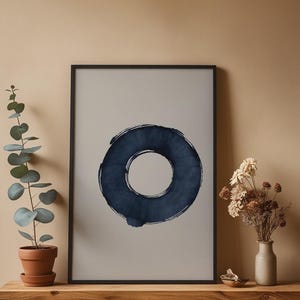 Enso Zen Circle | Japanese Calligraphy | Meditation Symbol Art image 4