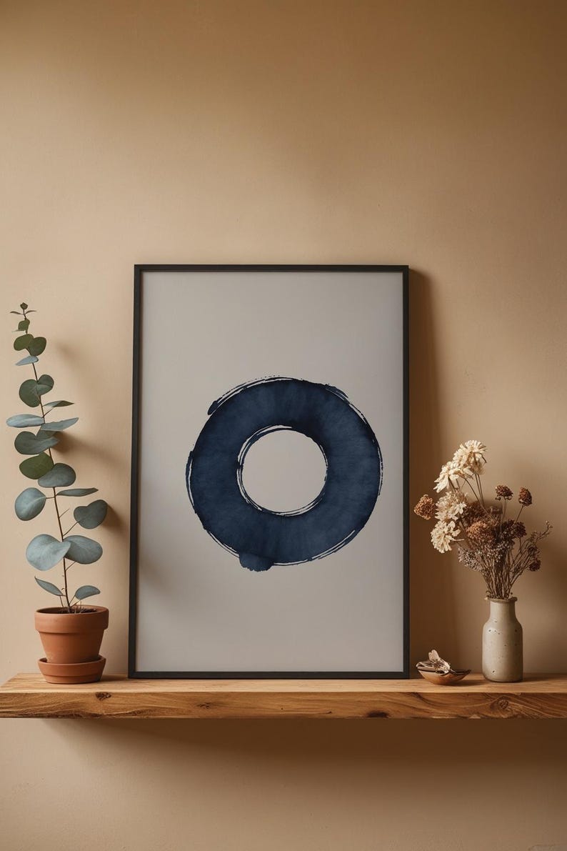 Enso Zen Circle | Japanese Calligraphy | Meditation Symbol Art image 4