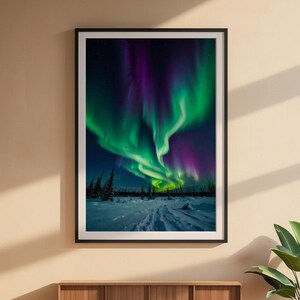 Affiche d'aurores boréales | Art mural aurore boréale image 6